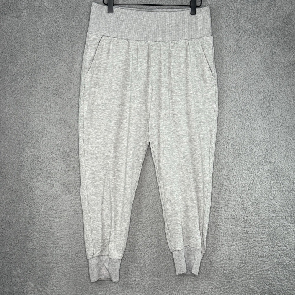 Nike Dri Fit Sweatpants Womens Large Gray Athletic Jogger Stretch Pockets Soft